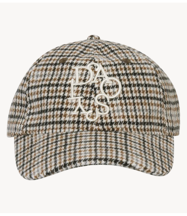 10DAYS Pet wool blend check cap champagne