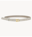 10DAYS Riem monogram belt suede stone