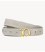 10DAYS Riem monogram belt suede stone