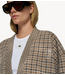10DAYS Vest check cardigan reversible champagne