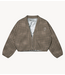 10DAYS Vest check cardigan reversible champagne
