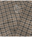 10DAYS Vest check cardigan reversible champagne