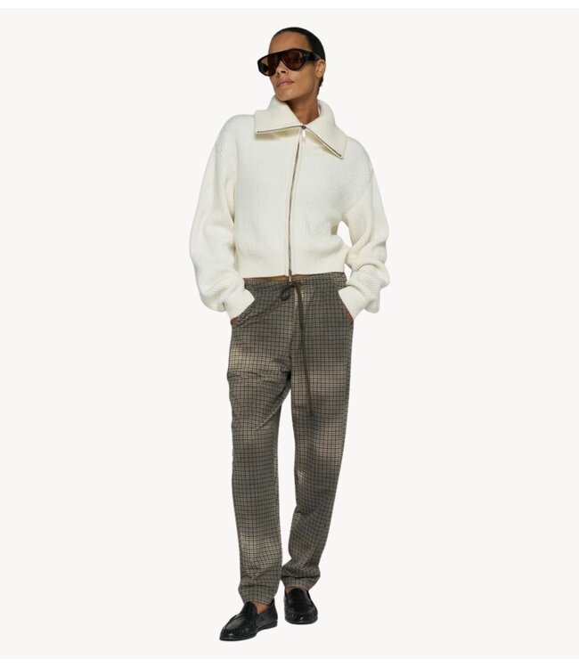 10DAYS Broek chique pants check champagne