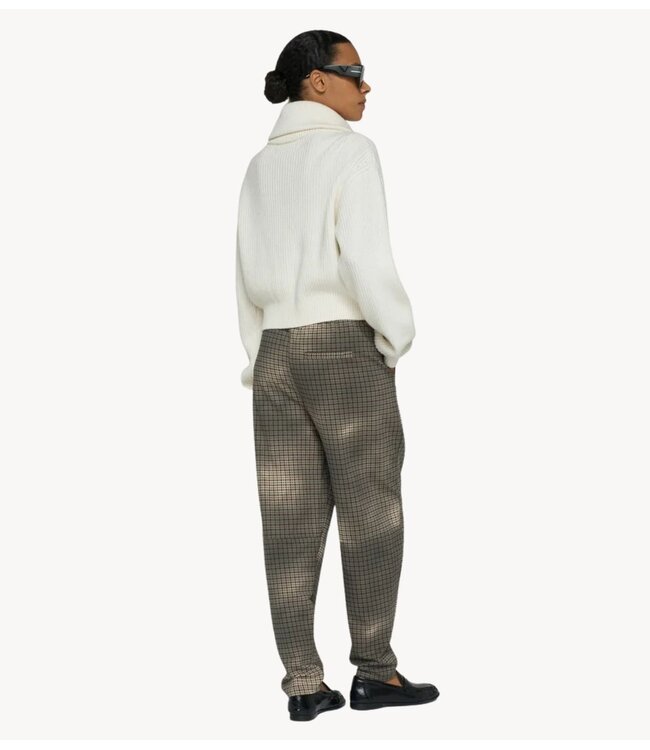 10DAYS Broek chique pants check champagne