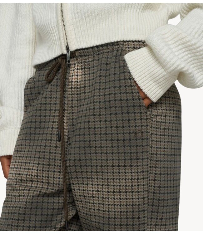 10DAYS Broek chique pants check champagne