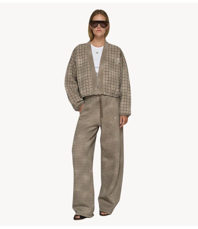 10DAYS Broek western jogger check champagne