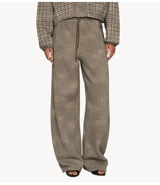 10DAYS Broek western jogger check champagne
