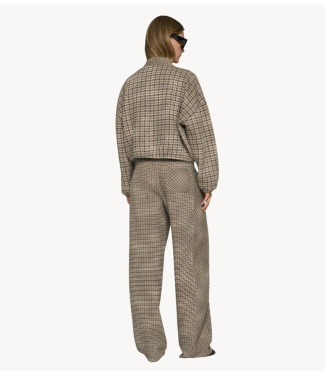 10DAYS Broek western jogger check champagne