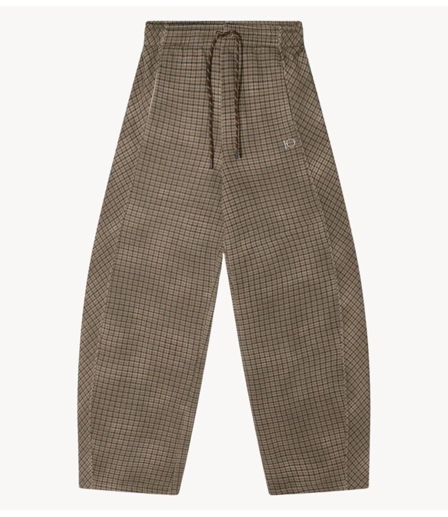 10DAYS Broek western jogger check champagne