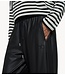 10DAYS Broek wide leg PU pants black