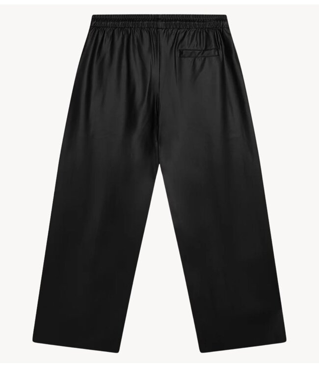 10DAYS Broek wide leg PU pants black