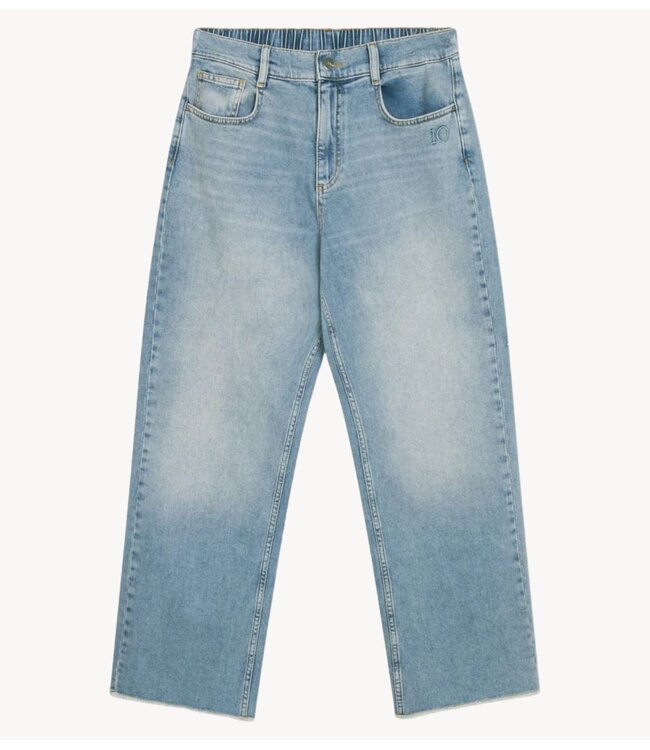 10DAYS Broek straight leg denim pants blue denim