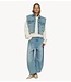 10DAYS Broek wide tapered denim pants blue denim