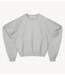 10DAYS Trui puff sleeve sweater neoprene light grey melee