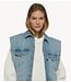 10DAYS Gilet cropped denim gilet blue denim