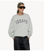 10DAYS Trui statement sweater logo light grey melee