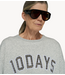 10DAYS Trui statement sweater logo light grey melee