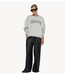 10DAYS Trui statement sweater logo light grey melee
