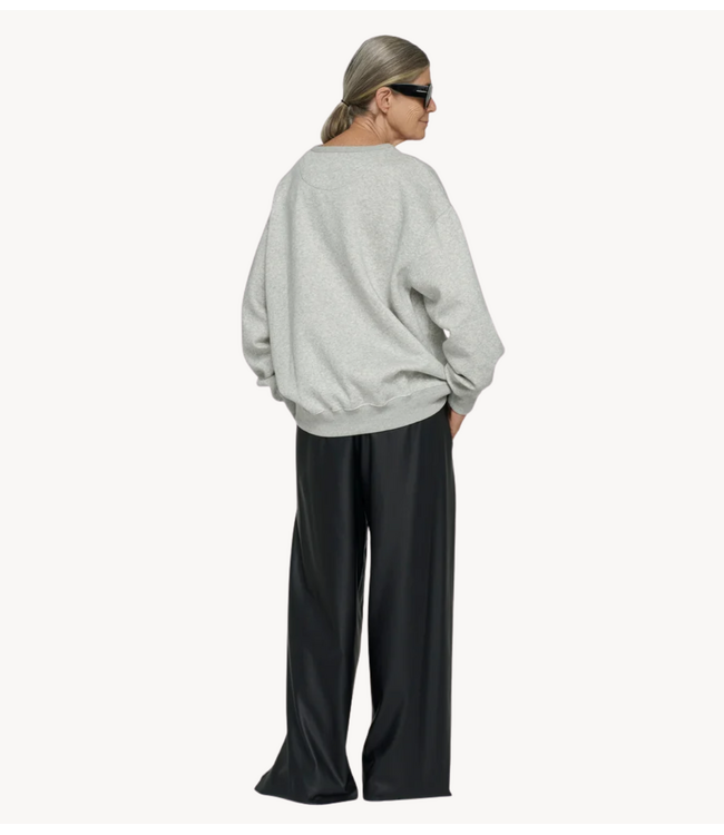 10DAYS Trui statement sweater logo light grey melee
