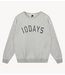 10DAYS Trui statement sweater logo light grey melee