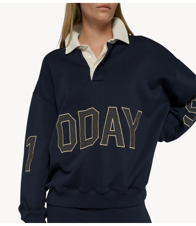 10DAYS Trui statement rugby sweater night sky