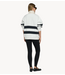 10DAYS Trui statement rugby sweater stripes ecru