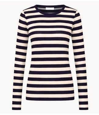 BY-BAR Top basic ls big stripe top night sky