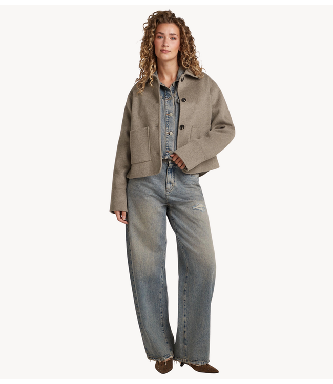 Circle of Trust Jas SEF JACKET Beige velvet melange