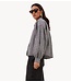 BY-BAR Blouse sarah short thin stripe blouse ash grey stripe