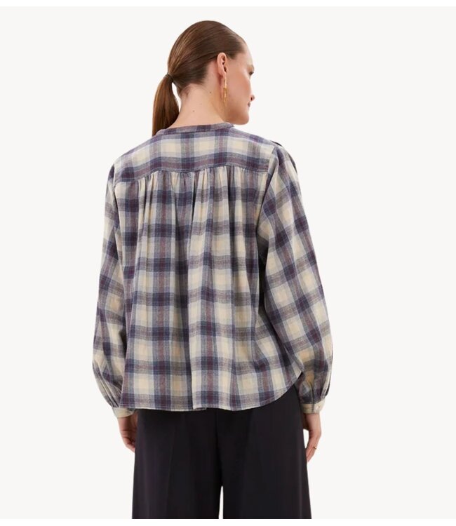 BY-BAR Blouse nyka tokyo check blouse tokyo check