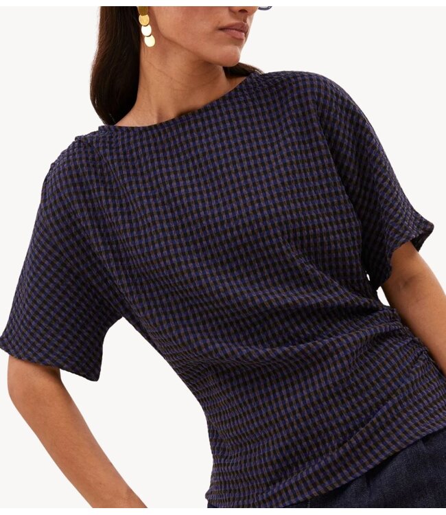 BY-BAR Blouse lola check blouse galaxy check