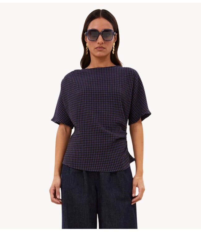 BY-BAR Blouse lola check blouse galaxy check