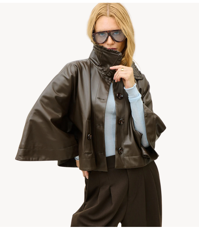 OU. Jas Cape Orsay Chocolate