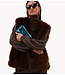 BY-BAR Gilet mona faux fur gilet dark brown