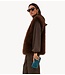 BY-BAR Gilet mona faux fur gilet dark brown
