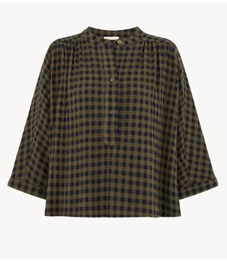 BY-BAR Blouse jess blouse olive check