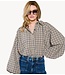 OU. Blouse Blouse Somerset Biscotti Check