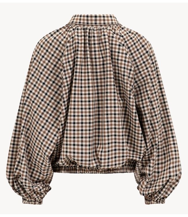OU. Blouse Blouse Somerset Biscotti Check