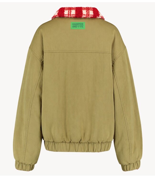 HARPER & YVE Jas BERTJE-JA CHECK/ KHAKI