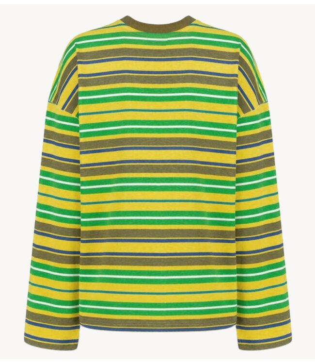 HARPER & YVE Shirt TESSA-LS YELLOW STRIPE