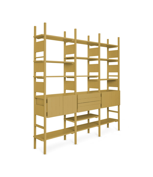 HKLIVING Kast Raw, Mosterd