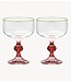 Anna+Nina Glas Harper Cocktail Glass Set of 2 Multicolour