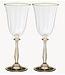 Anna+Nina Glas Lily Optic Wine Glass Set of 2 Multicolour