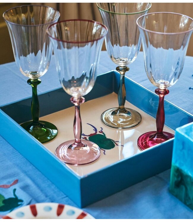 Anna+Nina Glas Clara Optic Wine Glass Set of 2 Multicolour