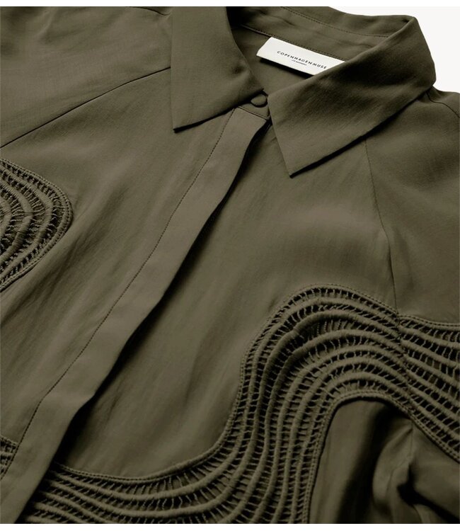 Copenhagen Muse Blouse CMMOLLY-SHIRT IVY GREEN NOOS