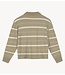 OLAF Shirt STRIPED KNITTED POLO LINT