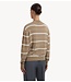 OLAF Shirt STRIPED KNITTED POLO LINT