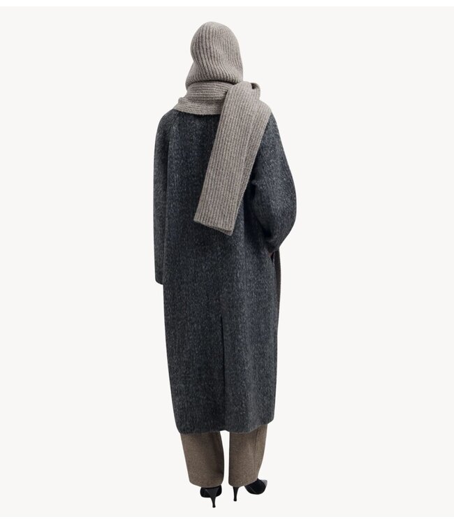 OLAF Sjaal WOOL HOODED SCARF LINT