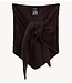 Refined Department Sjaal ladies knitted triangle scarf SAAR choc brown
