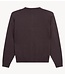 Refined Department Vest ladies knitted cardigan with shoulderpads ANGEL choc brown